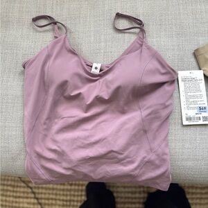 Size 12 lululemon align waist-length cami C/D- color- lavender lux